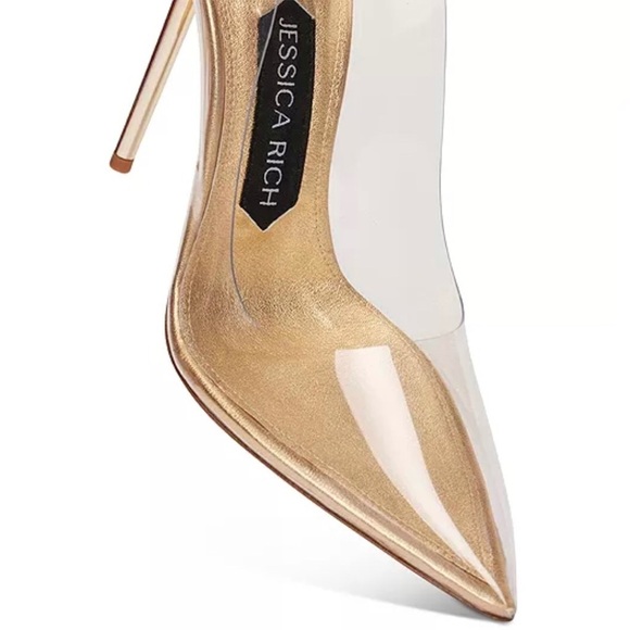 NEW Jessica Rich NUDE leather and polyurethane stiletto pumps - Picture 11 of 11